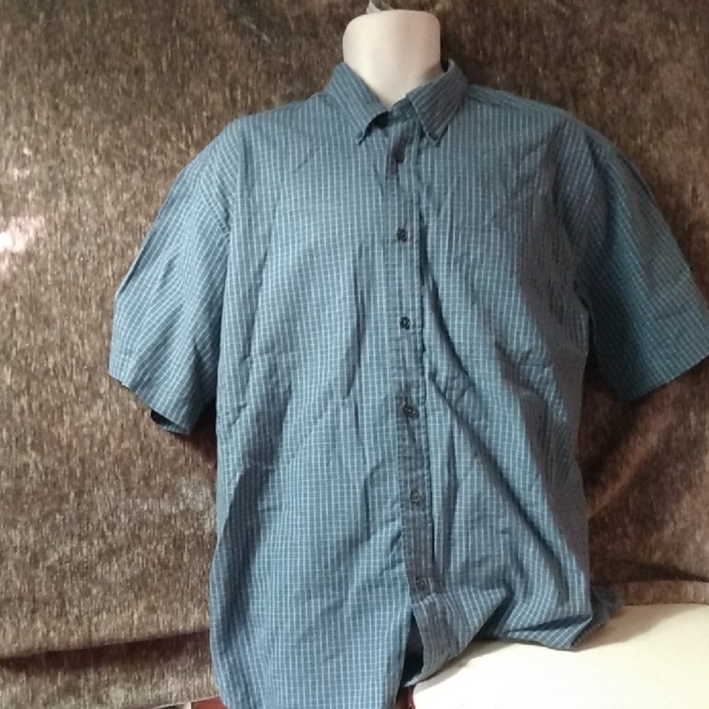 Men's Blue Checkered Shirt
